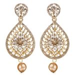 Buy Kord Store Traditional Gold Plated Diamond Earrings for Girls & Women. One Pair Of Earring (KSEAR70033) - Purplle