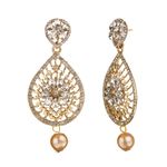 Buy Kord Store Traditional Gold Plated Diamond Earrings for Girls & Women. One Pair Of Earring (KSEAR70033) - Purplle