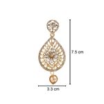 Buy Kord Store Traditional Gold Plated Diamond Earrings for Girls & Women. One Pair Of Earring (KSEAR70033) - Purplle