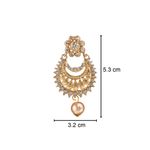 Buy Kord Store Traditional Gold Plated Diamond Earrings for Girls & Women. One Pair Of Earring (KSEAR70034) - Purplle