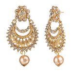 Buy Kord Store Traditional Gold Plated Diamond Earrings for Girls & Women. One Pair Of Earring (KSEAR70034) - Purplle