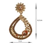 Buy Kord Store Traditional Gold Plated Diamond Earrings for Girls & Women. One Pair Of Earring (KSEAR70036) - Purplle