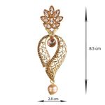 Buy Kord Store Traditional Gold Plated Diamond Earrings for Girls & Women. One Pair Of Earring (KSEAR70041) - Purplle