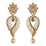 Buy Kord Store Traditional Gold Plated Diamond Earrings for Girls & Women. One Pair Of Earring (KSEAR70041) - Purplle