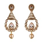 Buy Kord Store Traditional Gold Plated Diamond Earrings for Girls & Women. One Pair Of Earring (KSEAR70045) - Purplle
