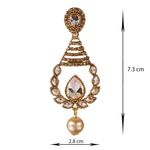 Buy Kord Store Traditional Gold Plated Diamond Earrings for Girls & Women. One Pair Of Earring (KSEAR70045) - Purplle