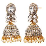 Buy Kord Store Traditional Gold Plated Diamond Earrings for Girls & Women. One Pair Of Earring (KSEAR70050) - Purplle