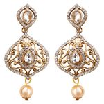 Buy Kord Store Traditional Gold Plated Diamond Earrings for Girls & Women. One Pair Of Earring (KSEAR70051) - Purplle
