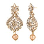 Buy Kord Store Gold Plated White Stone Maang Tika And Earrings Set For Girls & Women. One Pair Of Earring With Mangtika (KSEMT80002) - Purplle
