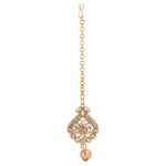 Buy Kord Store Gold Plated White Stone Maang Tika And Earrings Set For Girls & Women. One Pair Of Earring With Mangtika (KSEMT80002) - Purplle