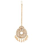 Buy Kord Store Gold Plated White Stone Maang Tika And Earrings Set For Girls & Women. One Pair Of Earring With Mangtika (KSEMT80003) - Purplle