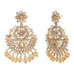 Buy Kord Store Gold Plated White Stone Maang Tika And Earrings Set For Girls & Women. One Pair Of Earring With Mangtika (KSEMT80007) - Purplle
