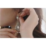 Buy Crunchy Fashion Peal Drop Earrings - Purplle