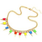 Buy Crunchy Fashion Fashion Marine Spike Necklace - Purplle