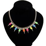 Buy Crunchy Fashion Fashion Marine Spike Necklace - Purplle