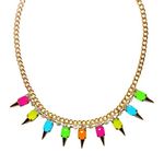 Buy Crunchy Fashion Fashion Marine Spike Necklace - Purplle