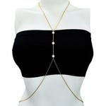 Buy Crunchy Fashion Pearl Body Chain - Purplle