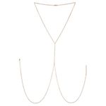 Buy Crunchy Fashion Pearl Body Chain - Purplle