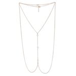 Buy Crunchy Fashion Pearl Body Chain - Purplle