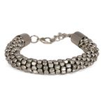 Buy Crunchy Fashion Sophisticated Silver Beads Bracelet - Purplle