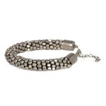 Buy Crunchy Fashion Sophisticated Silver Beads Bracelet - Purplle