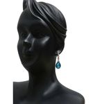 Buy Crunchy Fashion Austrain Crystal Blue WaterDroplet Earrings - Purplle