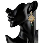 Buy Royal Bling Emerald Paisley Circlet Golden Earring - Purplle