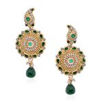 Buy Royal Bling Emerald Paisley Circlet Golden Earring - Purplle