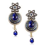Buy Royal Bling Sapphire Floral Delight Earring - Purplle