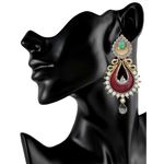 Buy Royal Bling Wondrous Claret Turq Earring - Purplle