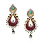 Buy Royal Bling Wondrous Claret Turq Earring - Purplle