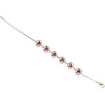 Buy Crunchy Fashion Pink Beaut Heart Bracelet - Purplle
