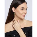 Buy Crunchy Fashion Squarish Crown Flourishing Earrings - Purplle
