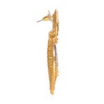 Buy Royal Bling Voguish Royal Glowing Golden Earrings - Purplle