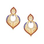 Buy Royal Bling Voguish Royal Glowing Golden Earrings - Purplle