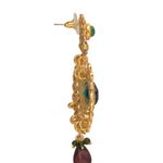 Buy Royal Bling Fanciable Green Pink Drop Earrings - Purplle