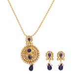 Buy Royal Bling Blue Flora connections Pendant Set - Purplle