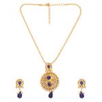 Buy Royal Bling Blue Flora connections Pendant Set - Purplle