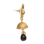 Buy Crunchy Fashion Pearl Arounds Black Jhumki - Purplle