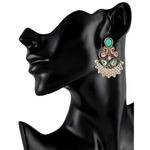 Buy Royal Bling Red Green Mughal Paisley Earrings - Purplle