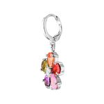 Buy Crunchy Fashion Swiss Zircon Arty Flicked Earrings - Purplle