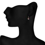 Buy Crunchy Fashion Swiss Zircon Arty Flicked Earrings - Purplle