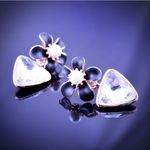 Buy Crunchy Fashion Black Flower Crystal Earrings - Purplle