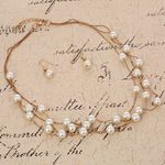 Buy Crunchy Fashion Pearl Multi Layer Necklace Bracelet Earrings Set for Women - Purplle