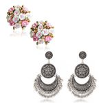 Buy Crunchy Fashion Drop & Dangle Oxidized and Multi colour Earring - Purplle
