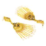 Buy Royal Bling Golden Plated Traditional Meenakari Earrings - Purplle