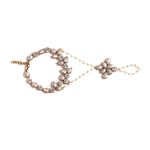 Buy Crunchy Fashion Gold Plated Metal Chain Bracelet with Ring - Purplle