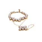 Buy Crunchy Fashion Gold Plated Metal Chain Bracelet with Ring - Purplle