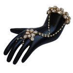 Buy Crunchy Fashion Gold Plated Metal Chain Bracelet with Ring - Purplle
