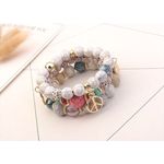 Buy Crunchy Fashion Multicolured Alloy Stone Bracelate - Purplle